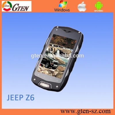 Hotsale Dual core waterproof IP68 smartphone Jeep Z6 model